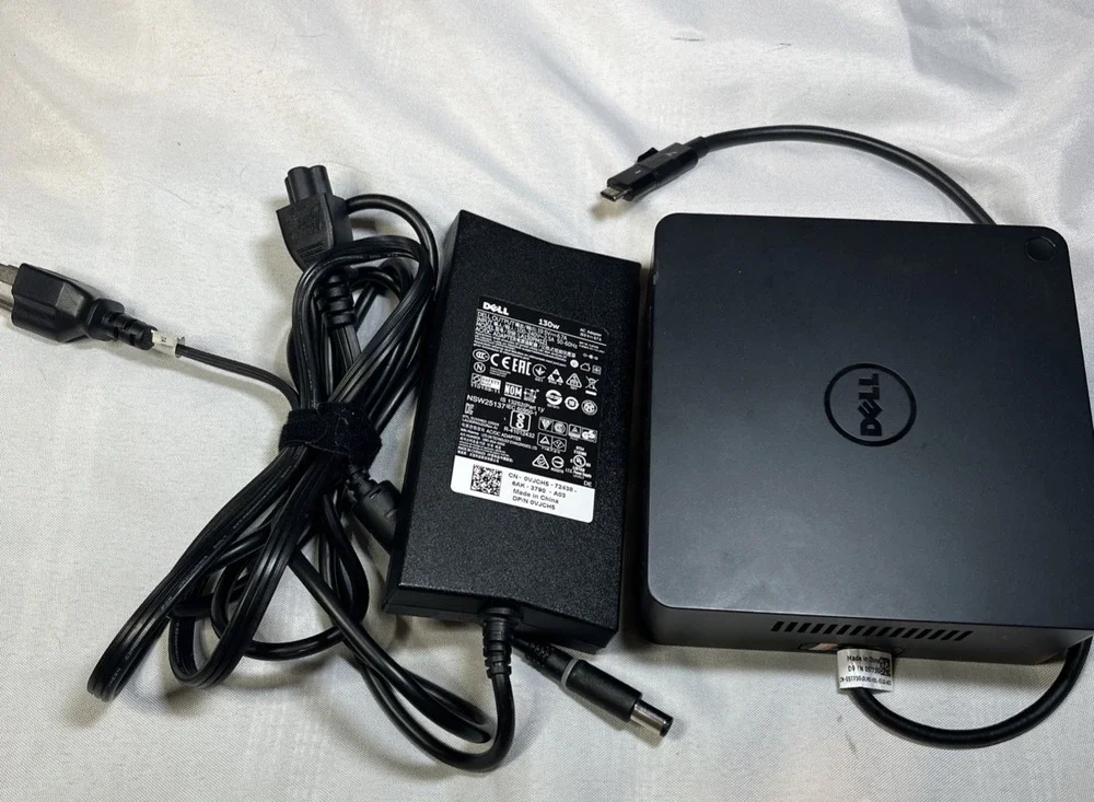 Dell TB16 K16A Thunderbolt Docking Station USB-C - w/ 130W Adapter Works